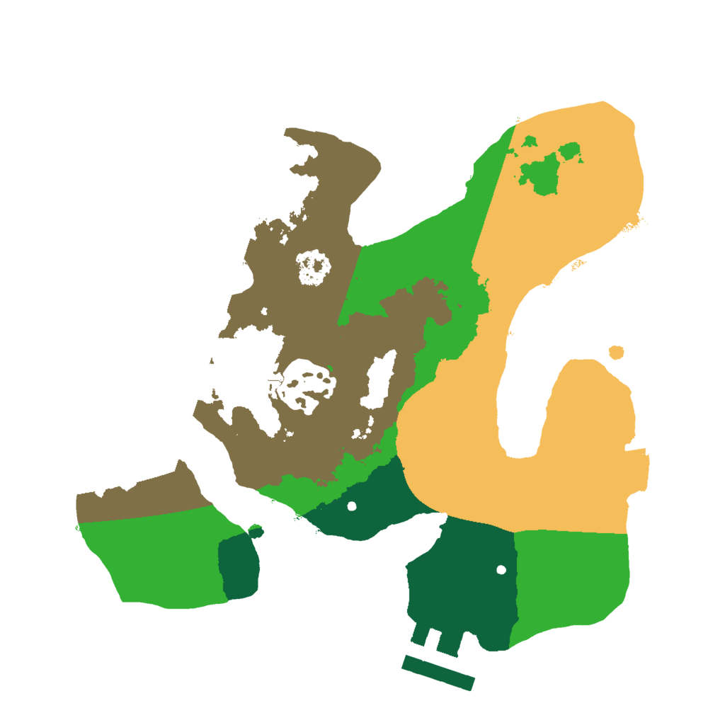 Biome Rust Map: Procedural Map, Size: 2000, Seed: 20261011