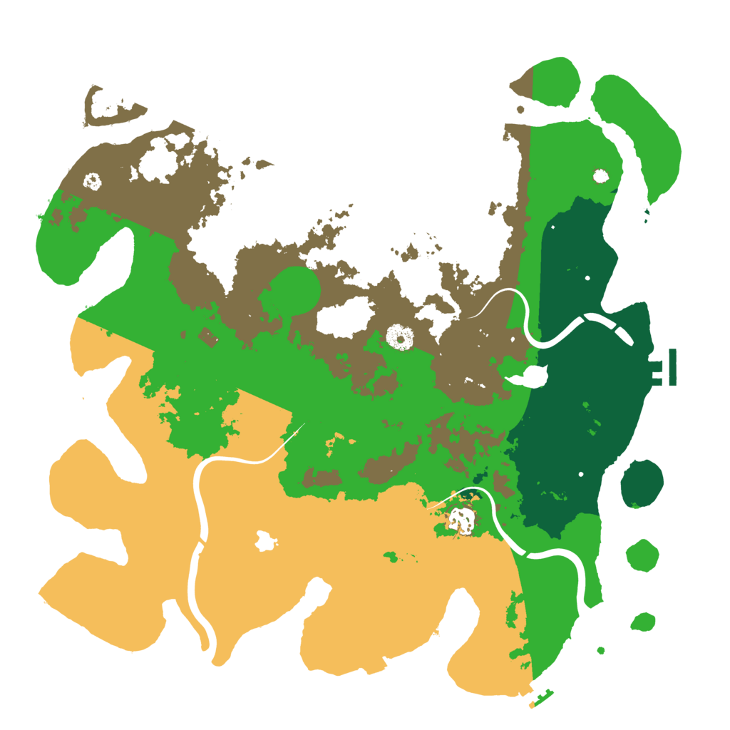 Biome Rust Map: Procedural Map, Size: 4000, Seed: 77980109