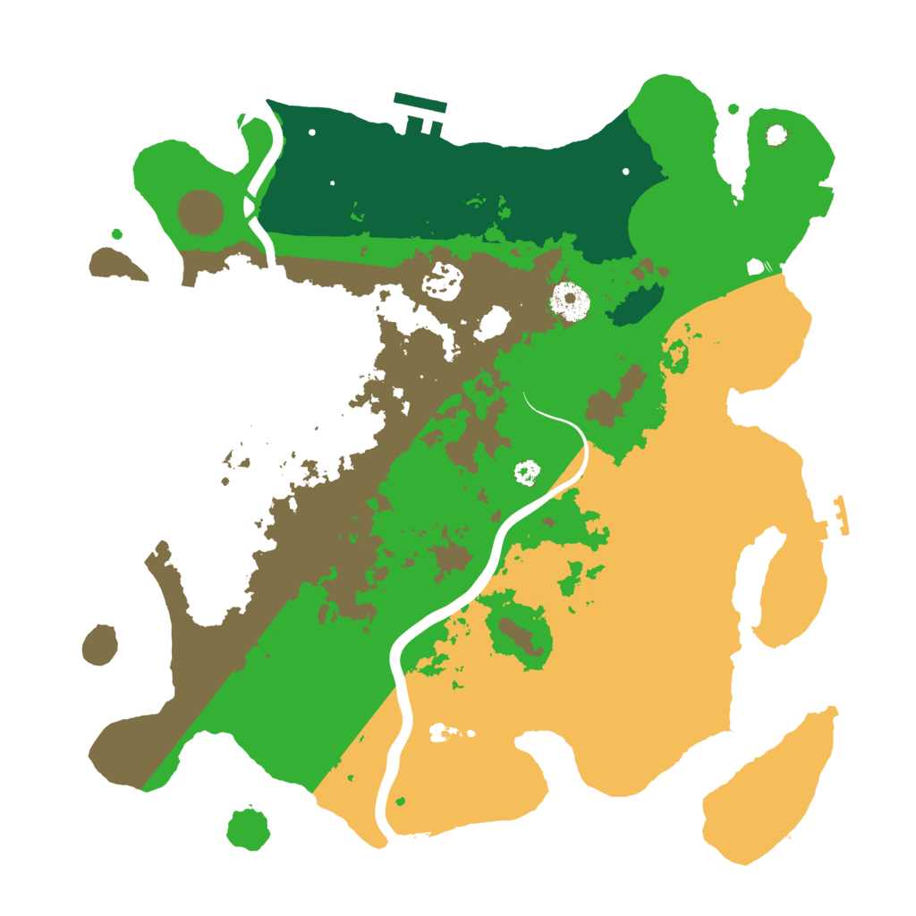 Biome Rust Map: Procedural Map, Size: 3500, Seed: 692808606