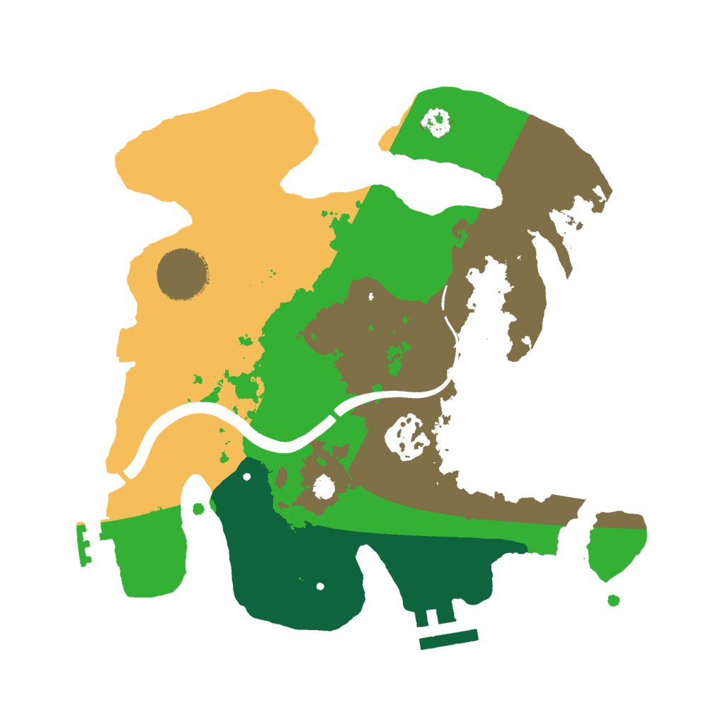 Biome Rust Map: Procedural Map, Size: 2500, Seed: 1420969300