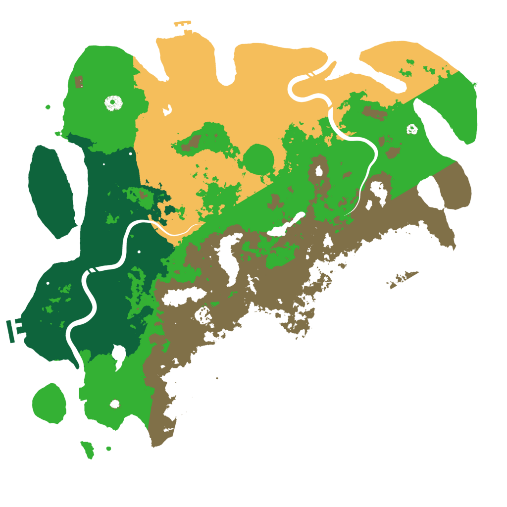 Biome Rust Map: Procedural Map, Size: 4500, Seed: 871821787