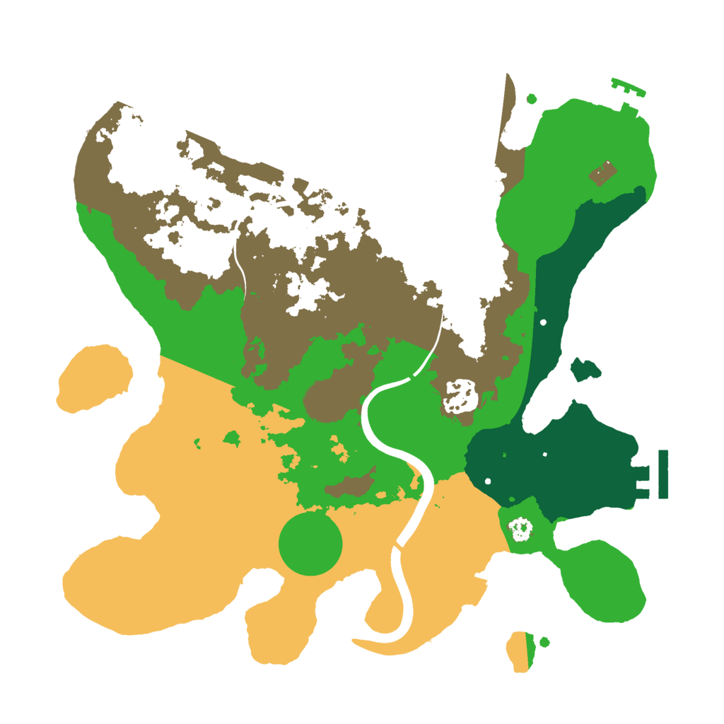 Biome Rust Map: Procedural Map, Size: 3000, Seed: 643003261