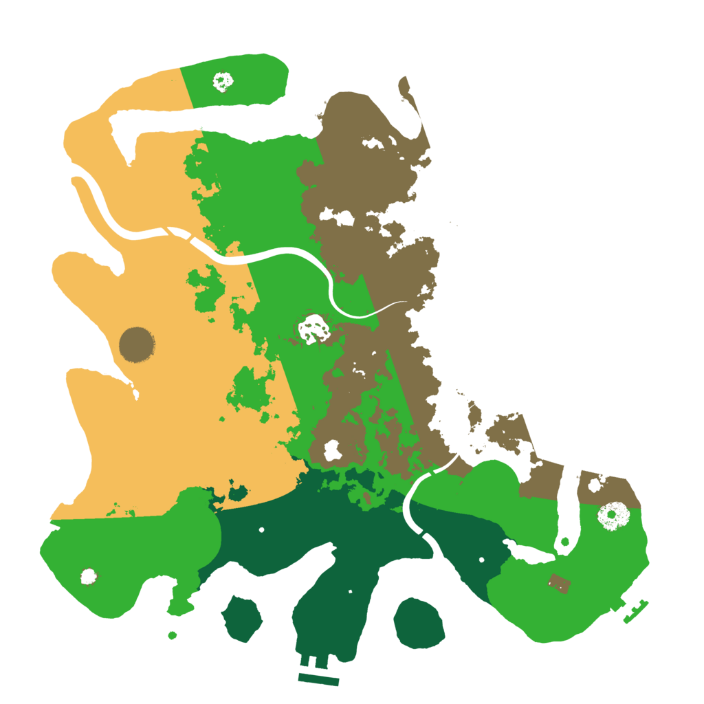Biome Rust Map: Procedural Map, Size: 3500, Seed: 1771787951
