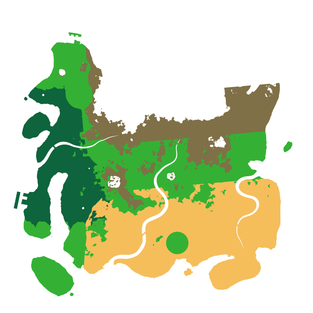 Biome Rust Map: Procedural Map, Size: 3700, Seed: 1584179169
