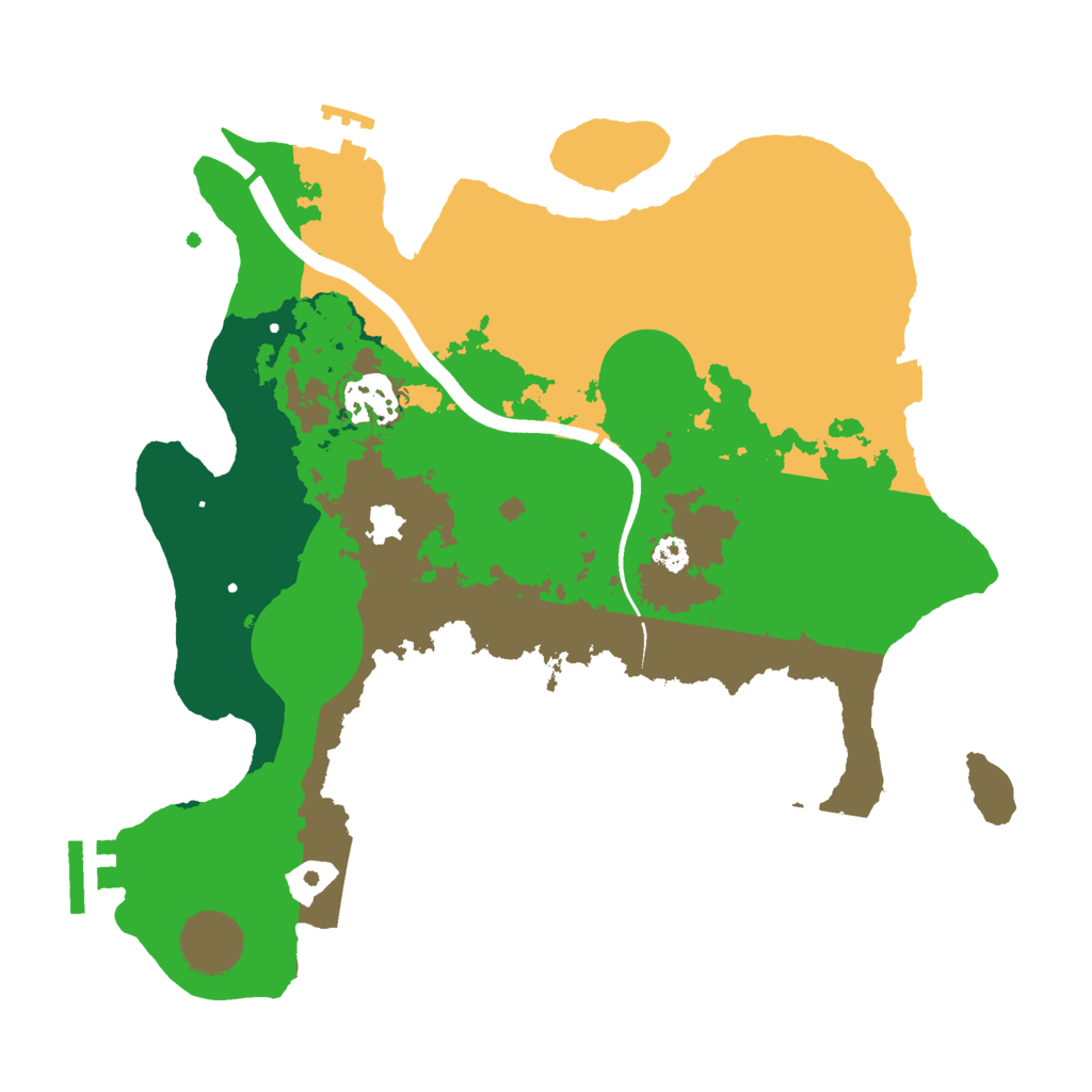 Biome Rust Map: Procedural Map, Size: 3027, Seed: 1254272644