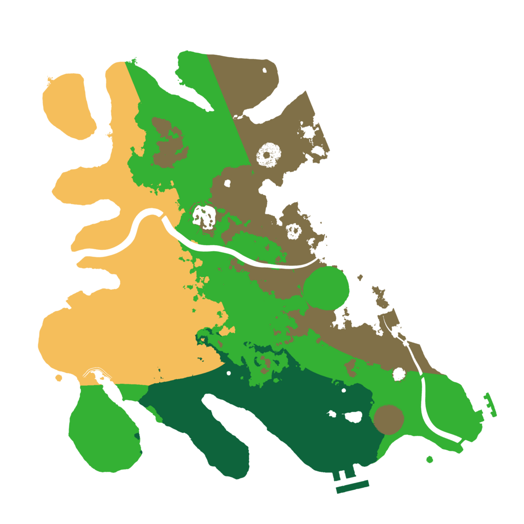 Biome Rust Map: Procedural Map, Size: 3200, Seed: 1729038456