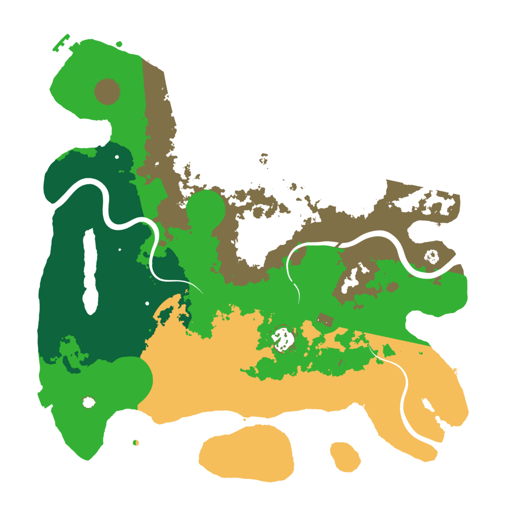 Biome Rust Map: Procedural Map, Size: 3500, Seed: 835494900