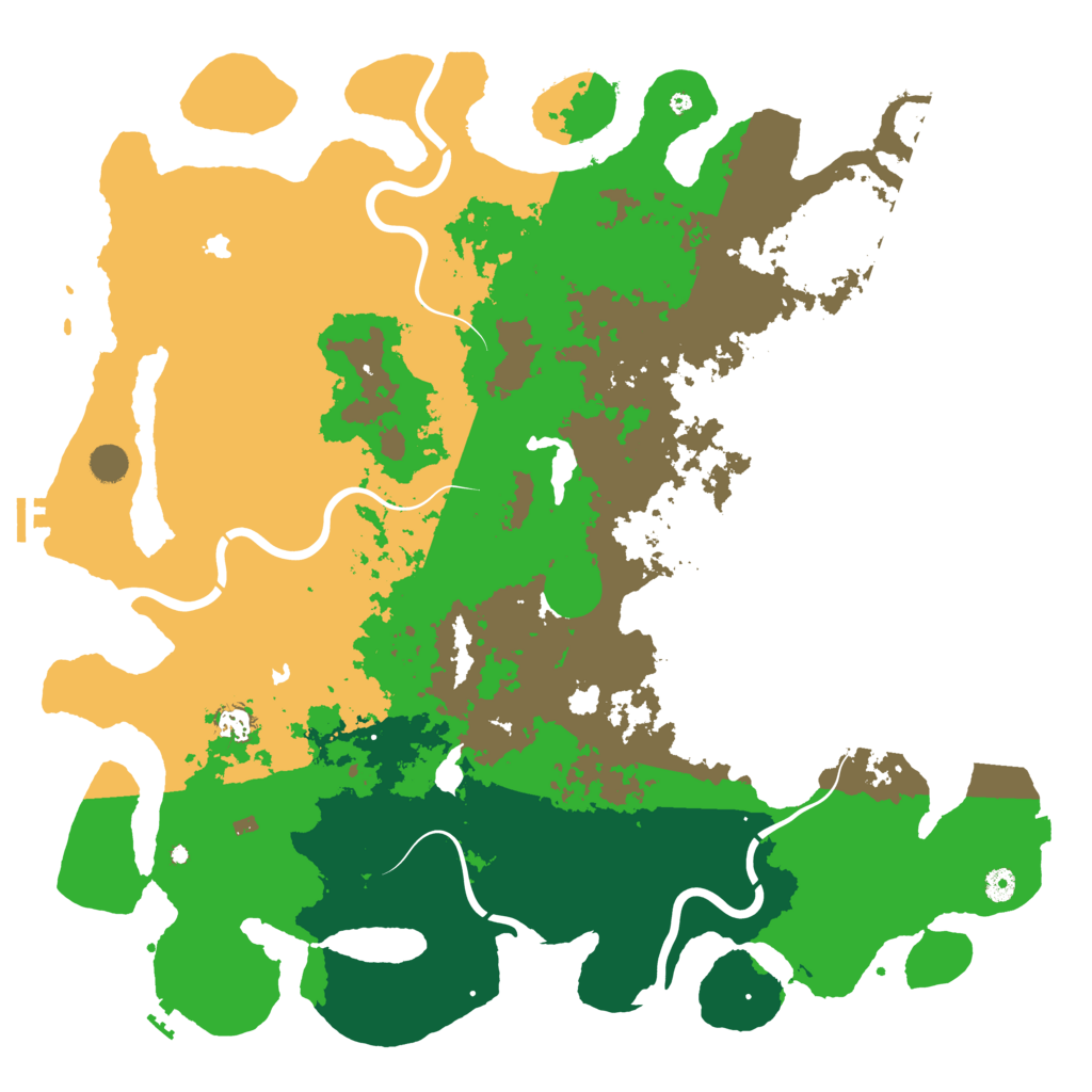 Biome Rust Map: Procedural Map, Size: 5000, Seed: 100547919