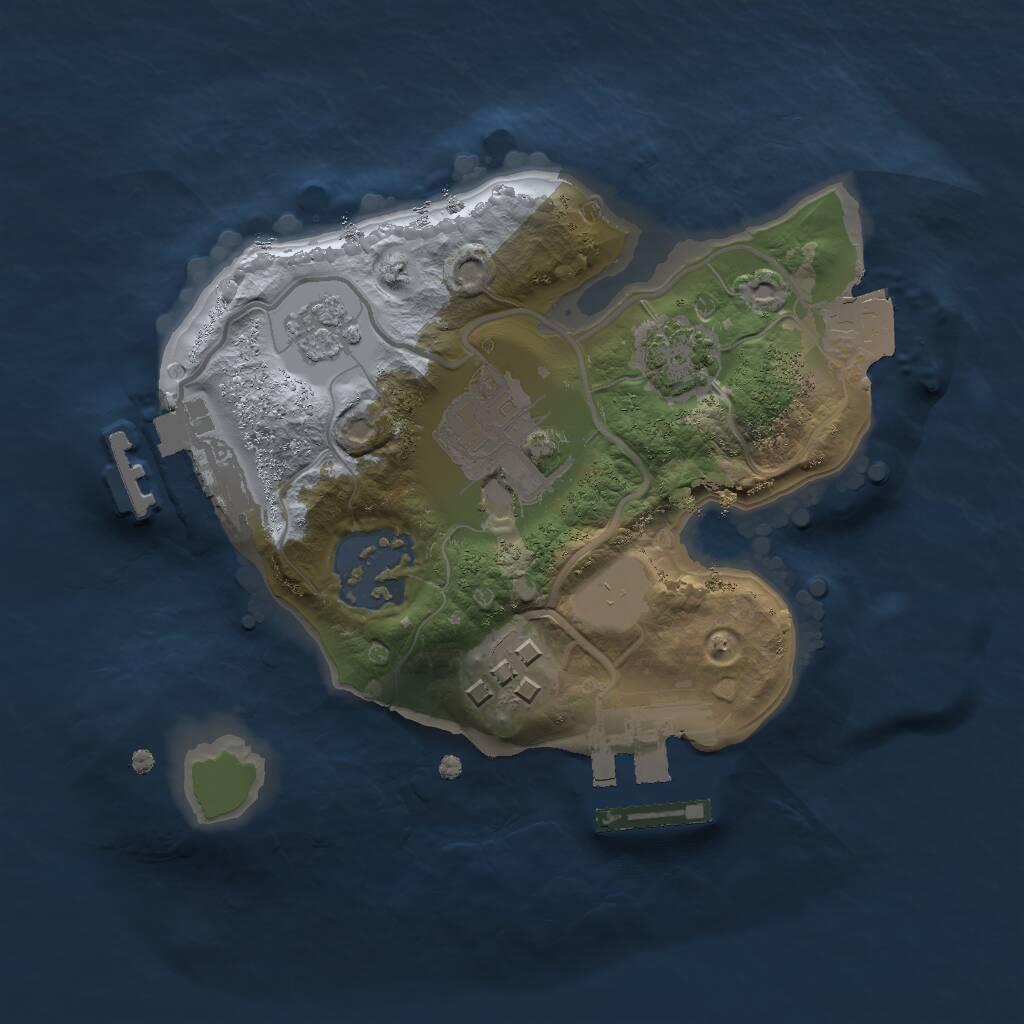 Rust Map: Procedural Map, Size: 1800, Seed: 1962787278, 10 Monuments