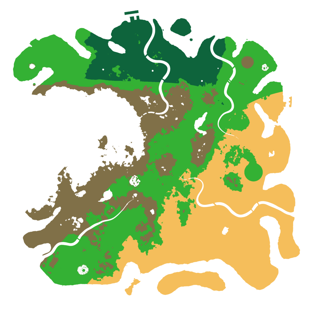Biome Rust Map: Procedural Map, Size: 4500, Seed: 82796