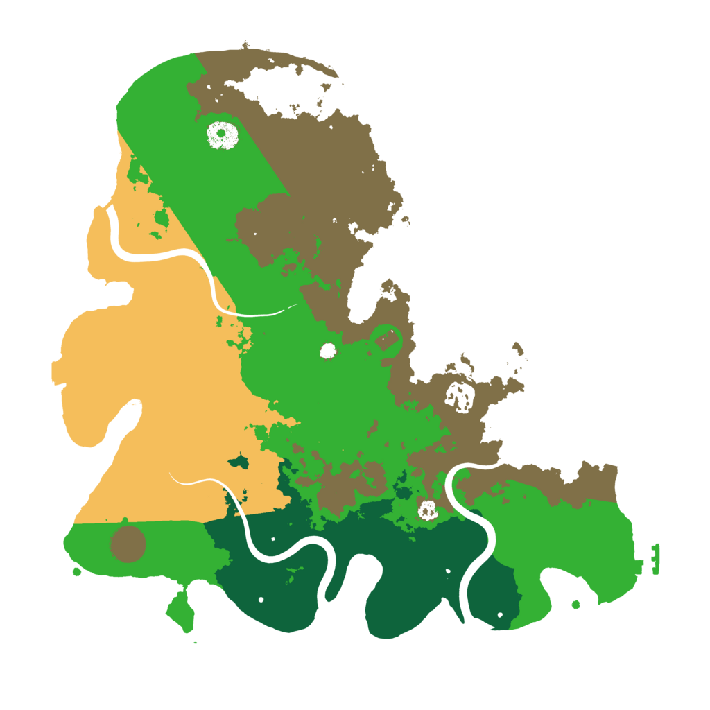 Biome Rust Map: Procedural Map, Size: 3500, Seed: 62340815