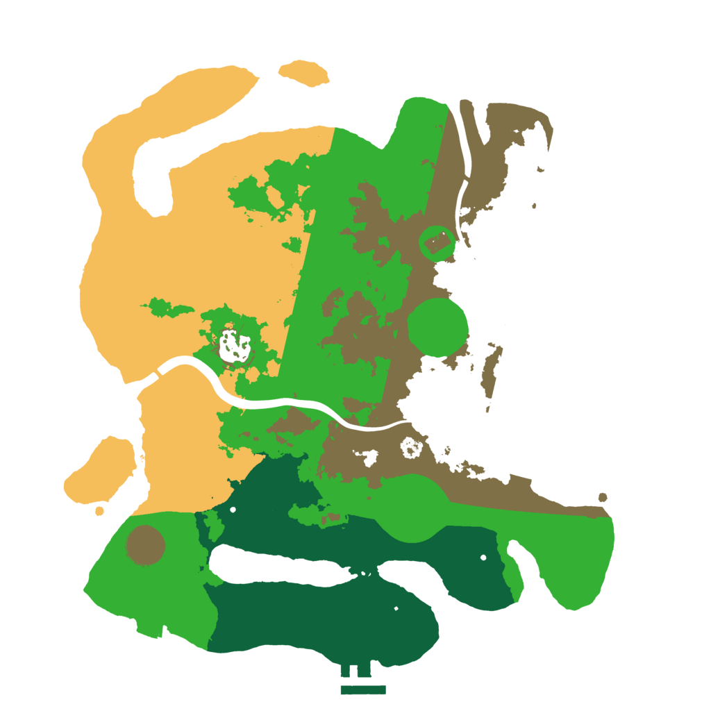 Biome Rust Map: Procedural Map, Size: 3200, Seed: 1250082938