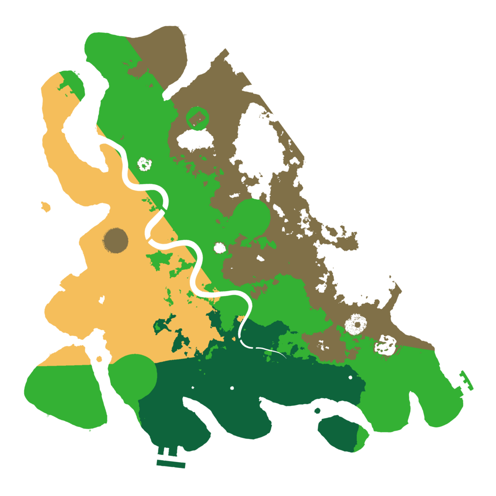 Biome Rust Map: Procedural Map, Size: 3500, Seed: 321321231