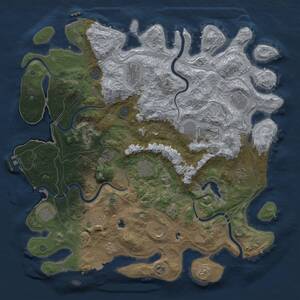 Thumbnail Rust Map: Procedural Map, Size: 4500, Seed: 367303789, 19 Monuments