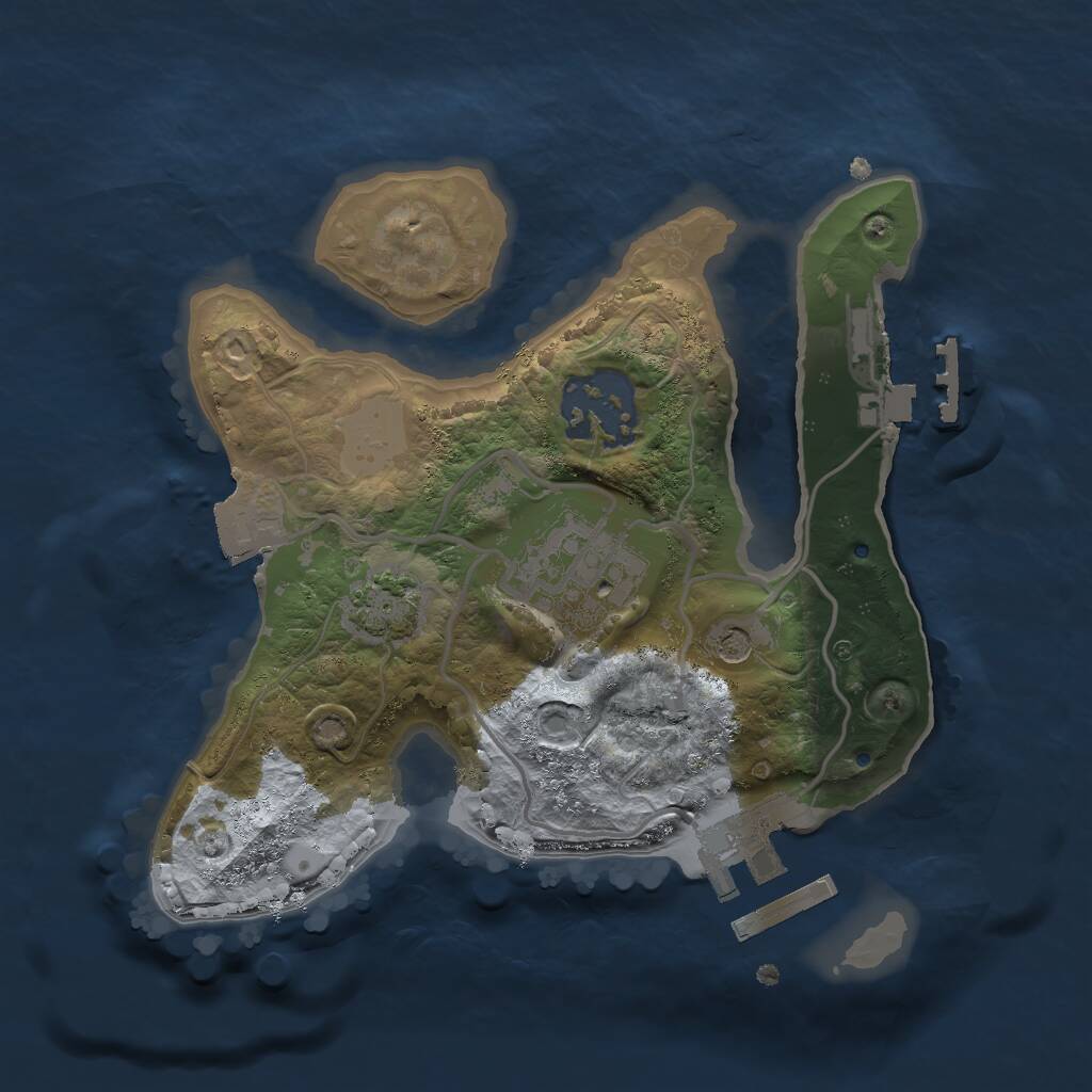 Procedural Map :: Rust Map :: Just-Wiped