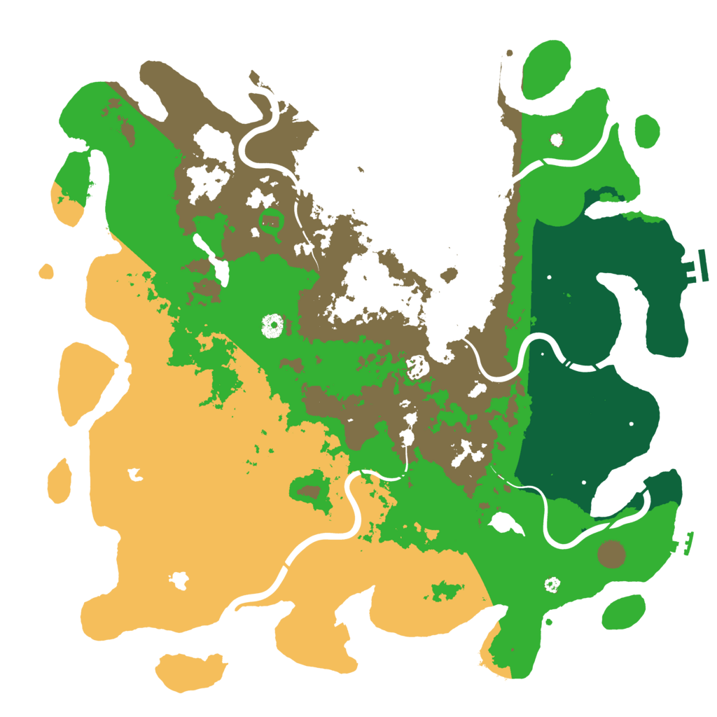 Biome Rust Map: Procedural Map, Size: 4500, Seed: 614957