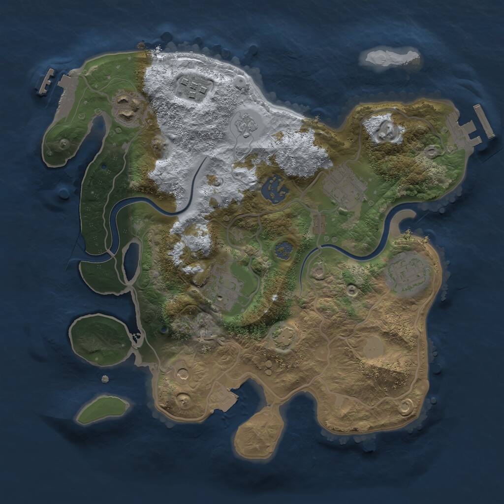 Procedural Map :: Rust Map :: Just-Wiped