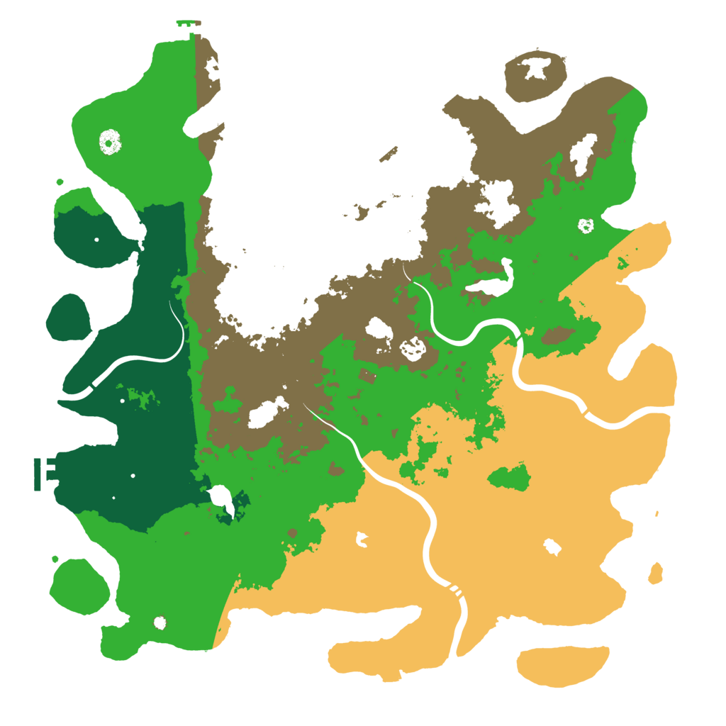 Biome Rust Map: Procedural Map, Size: 4500, Seed: 129071275