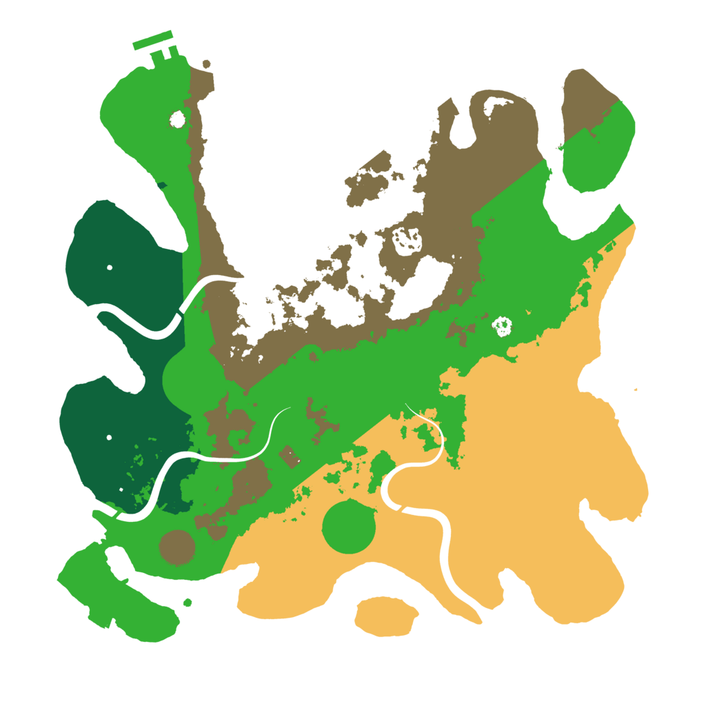 Biome Rust Map: Procedural Map, Size: 3500, Seed: 1473309532