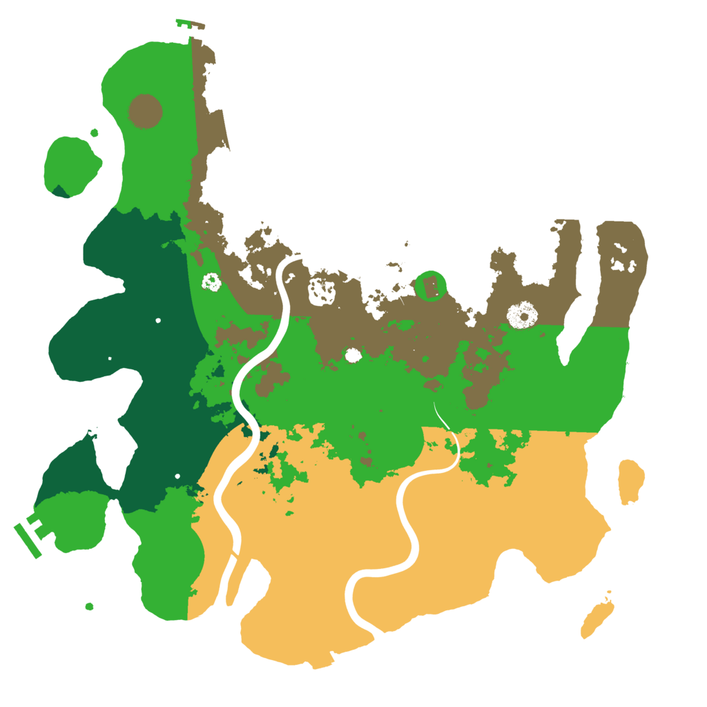 Biome Rust Map: Procedural Map, Size: 3650, Seed: 71399