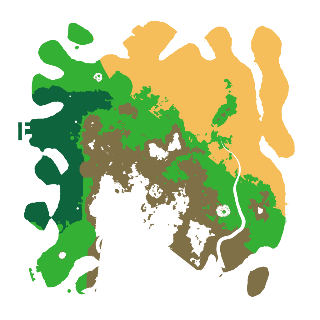 Biome Rust Map: Procedural Map, Size: 3600, Seed: 1704662984