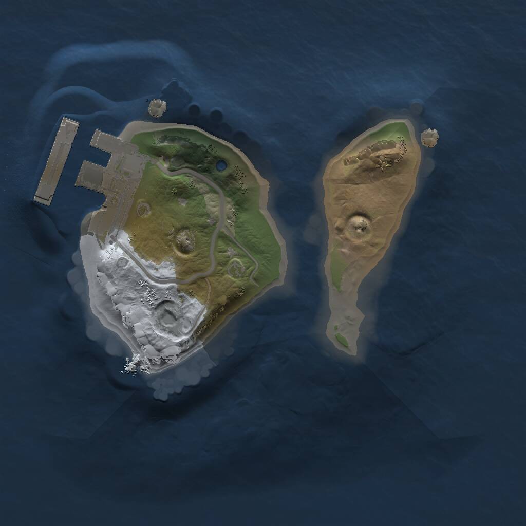 Rust Map: Procedural Map, Size: 1200, Seed: 1197409737, 4 Monuments