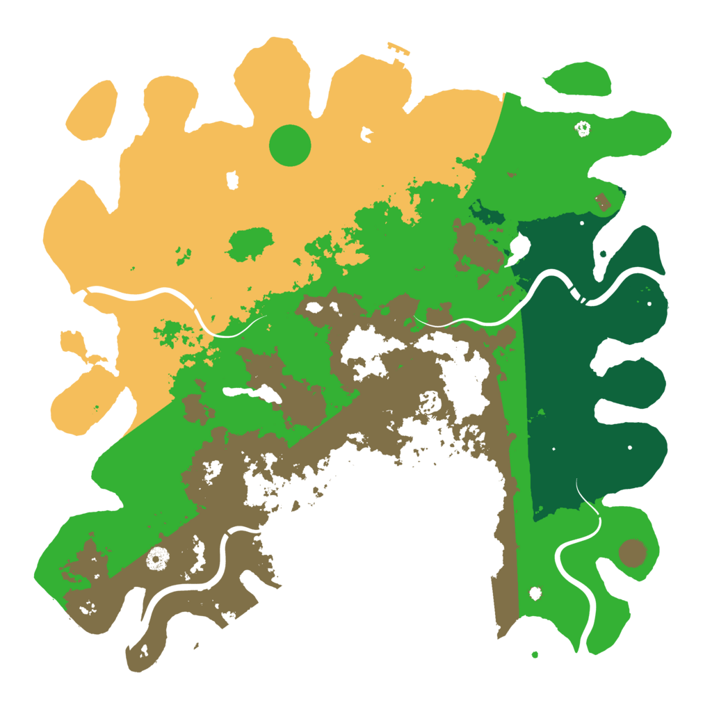 Biome Rust Map: Procedural Map, Size: 4500, Seed: 66379