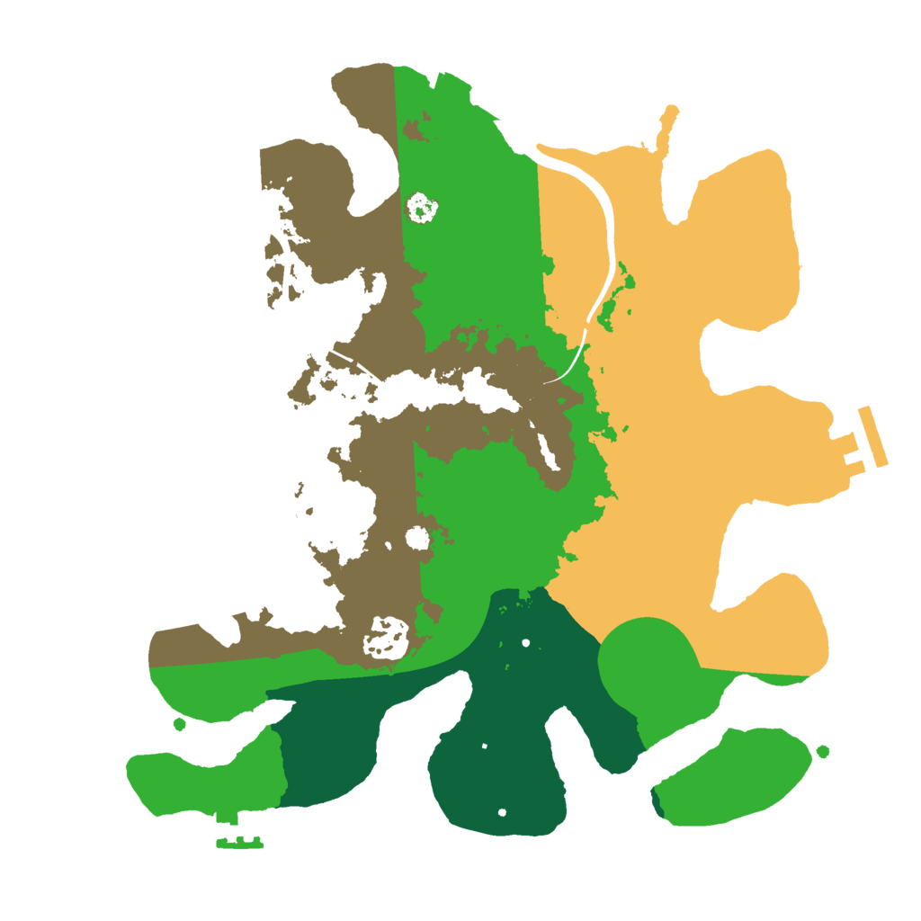 Biome Rust Map: Procedural Map, Size: 3000, Seed: 1500151851