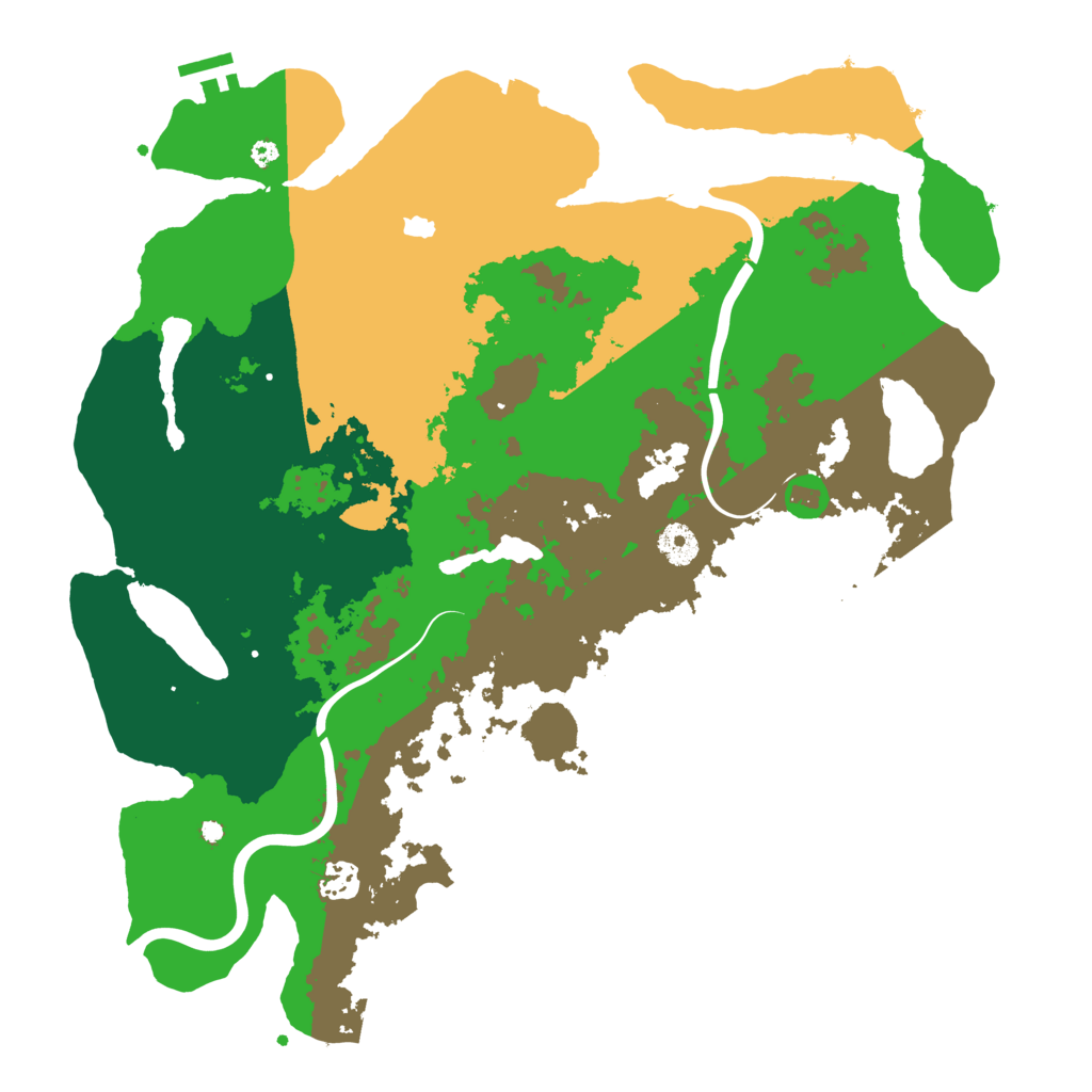 Biome Rust Map: Procedural Map, Size: 4000, Seed: 84627195