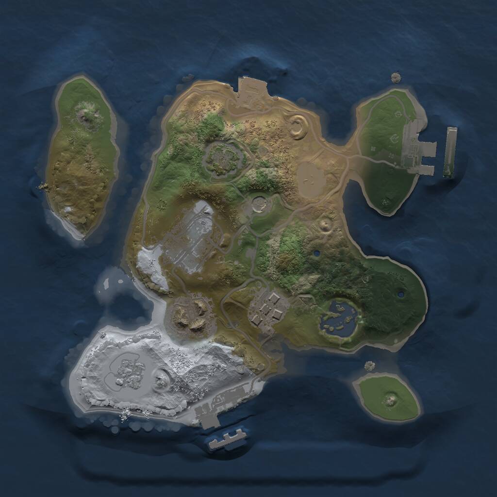 Procedural Map :: Rust Map :: Just-Wiped