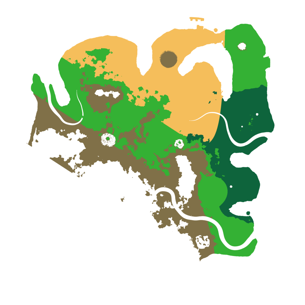 Biome Rust Map: Procedural Map, Size: 3200, Seed: 40602