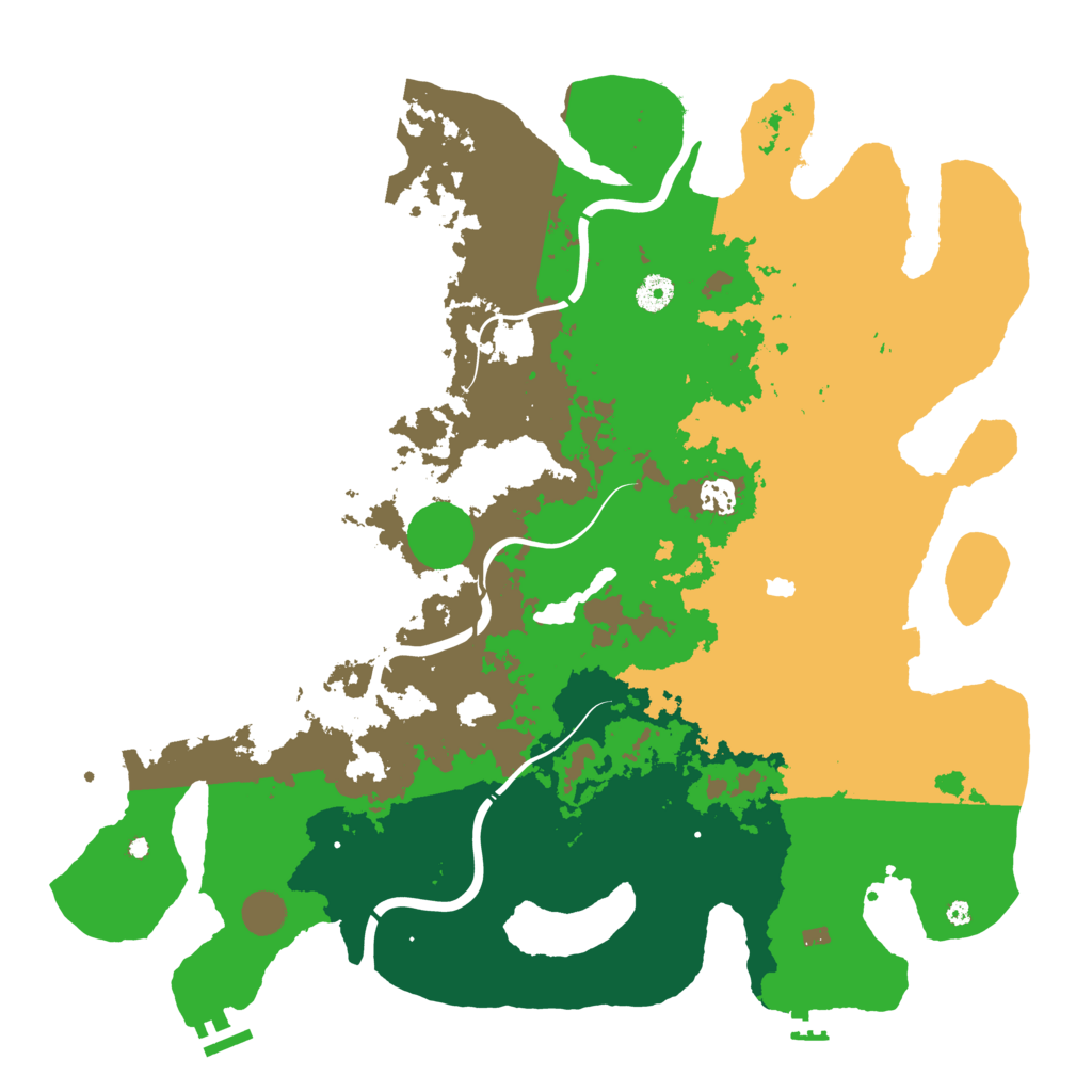 Biome Rust Map: Procedural Map, Size: 4400, Seed: 1438793982