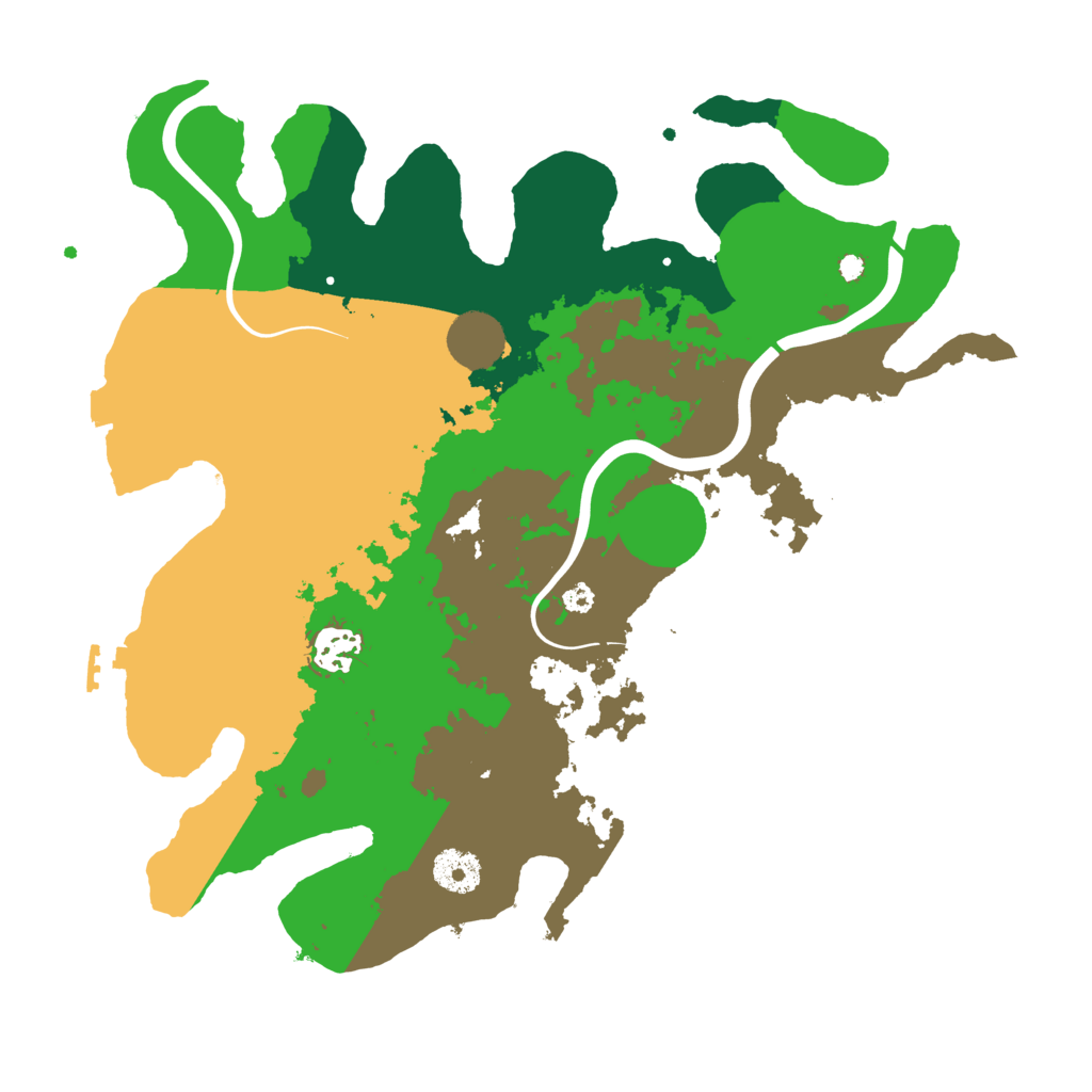 Biome Rust Map: Procedural Map, Size: 3500, Seed: 84213759