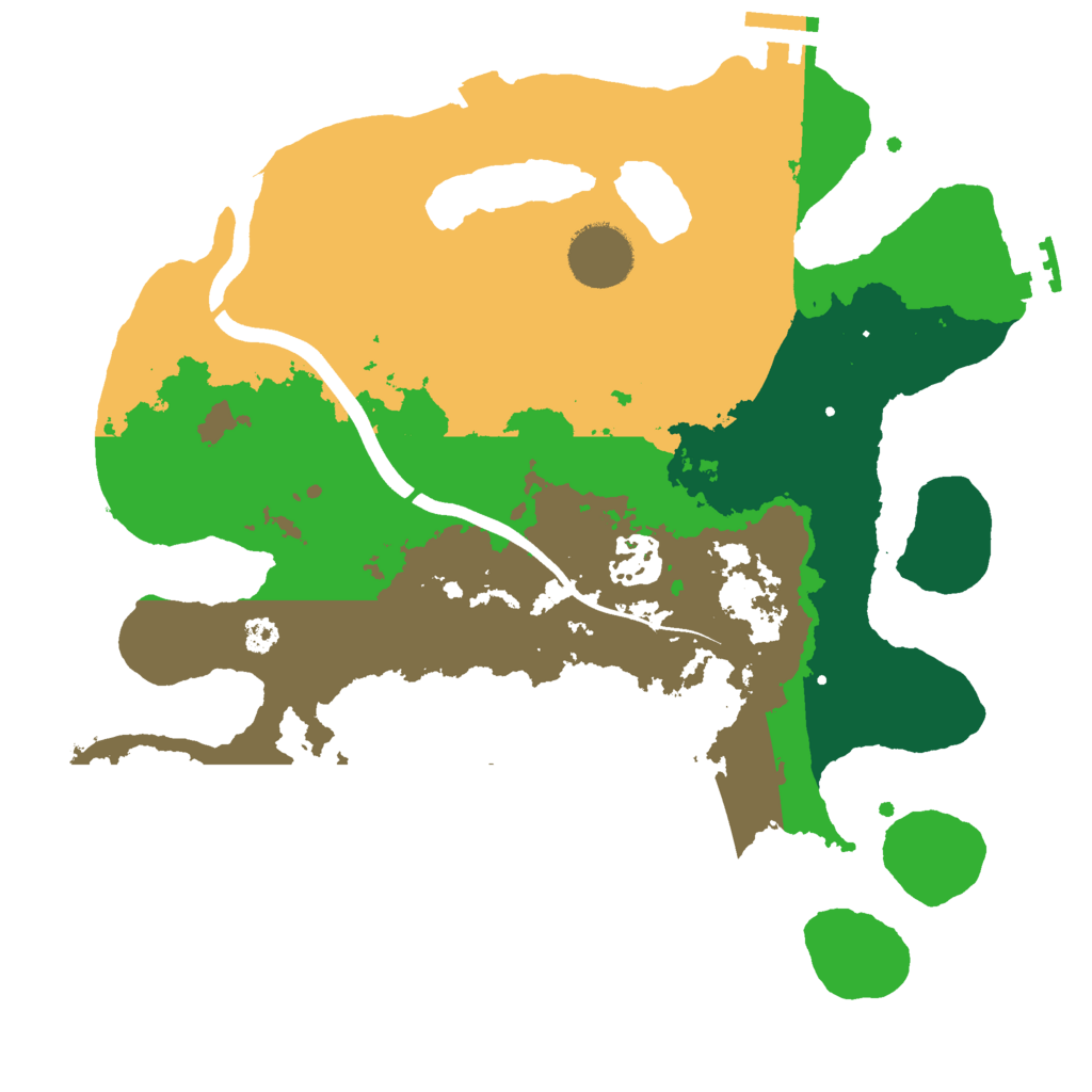 Biome Rust Map: Procedural Map, Size: 3000, Seed: 54023