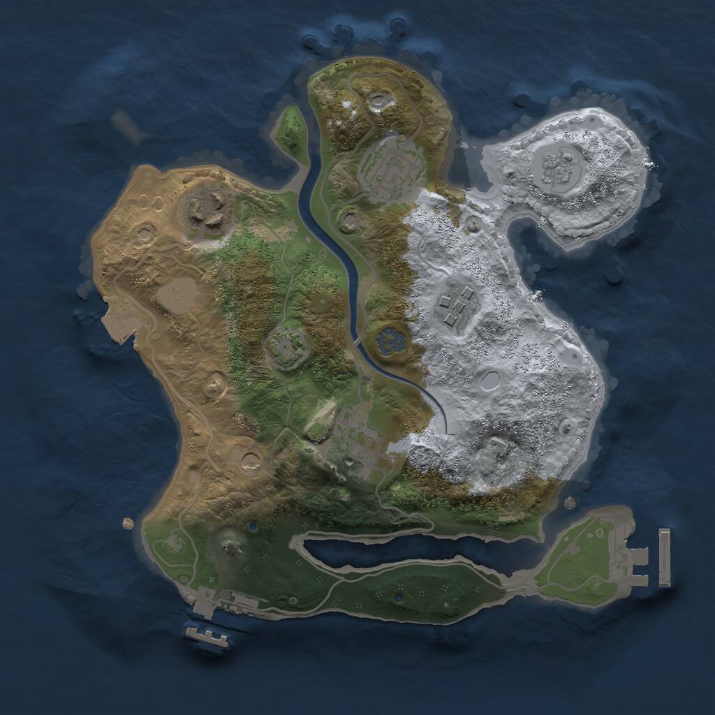Procedural Map :: Rust Map :: Just-Wiped