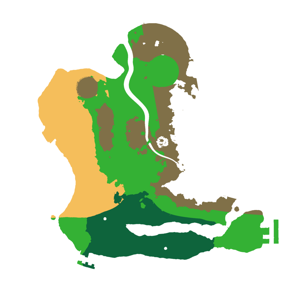 Biome Rust Map: Procedural Map, Size: 2500, Seed: 1939700648