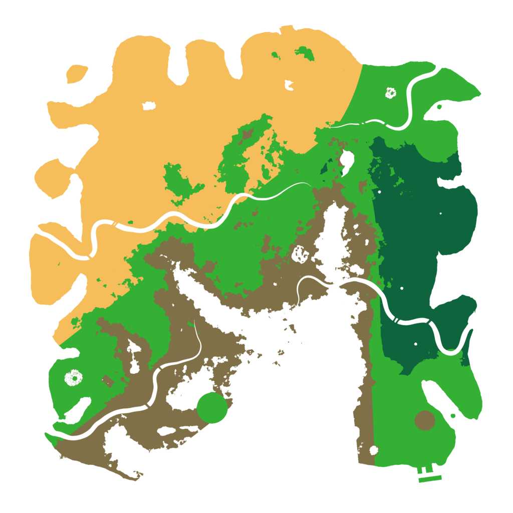 Biome Rust Map: Procedural Map, Size: 4500, Seed: 961168104