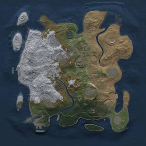 Thumbnail Rust Map: Procedural Map, Size: 3500, Seed: 258347, 18 Monuments