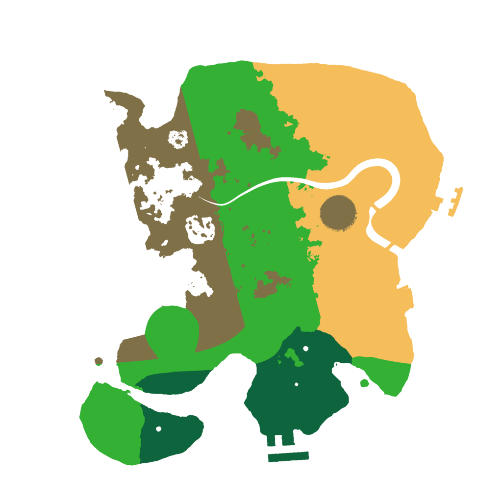 Biome Rust Map: Procedural Map, Size: 2500, Seed: 398950802