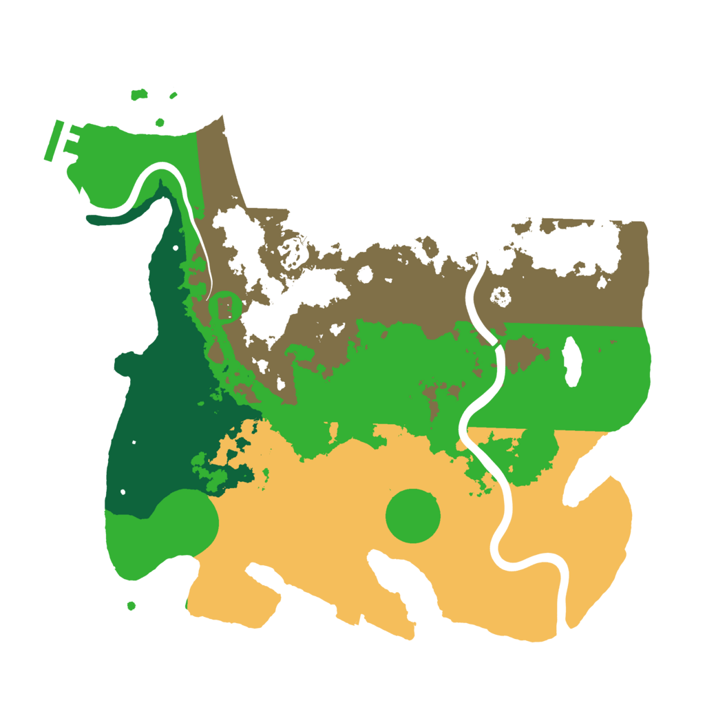 Biome Rust Map: Procedural Map, Size: 3400, Seed: 1997