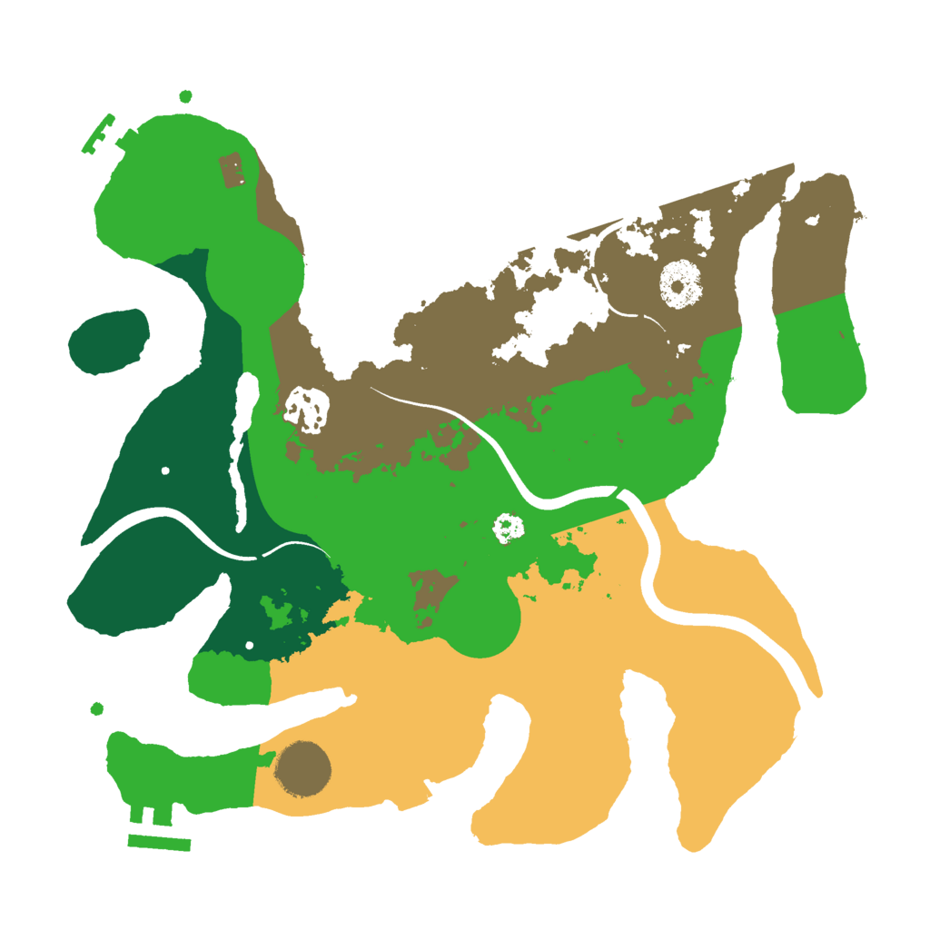 Biome Rust Map: Procedural Map, Size: 3000, Seed: 1766430533