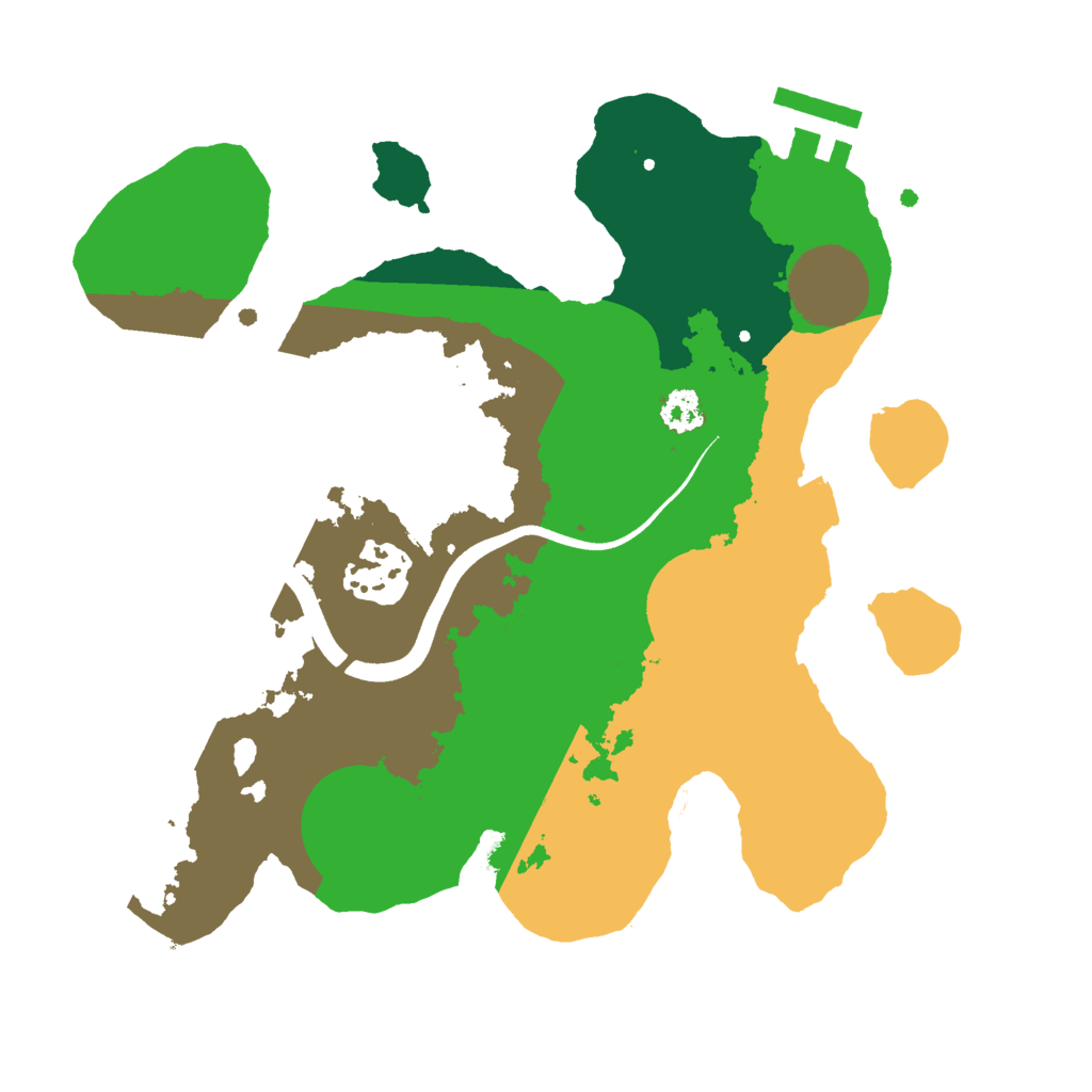 Biome Rust Map: Procedural Map, Size: 2500, Seed: 836222774