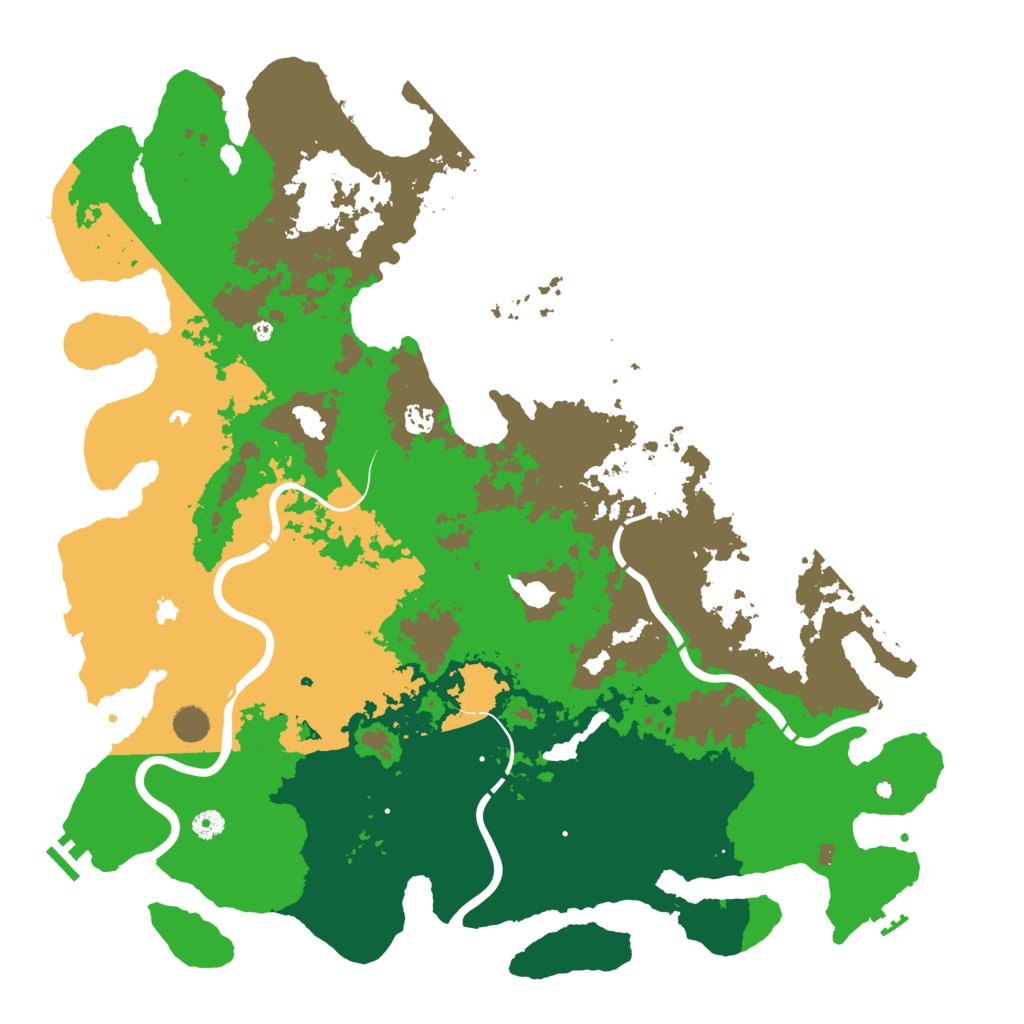 Biome Rust Map: Procedural Map, Size: 5000, Seed: 59929
