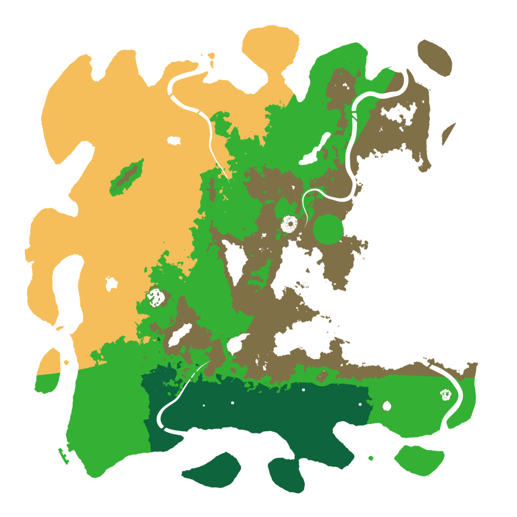 Biome Rust Map: Procedural Map, Size: 4500, Seed: 888599