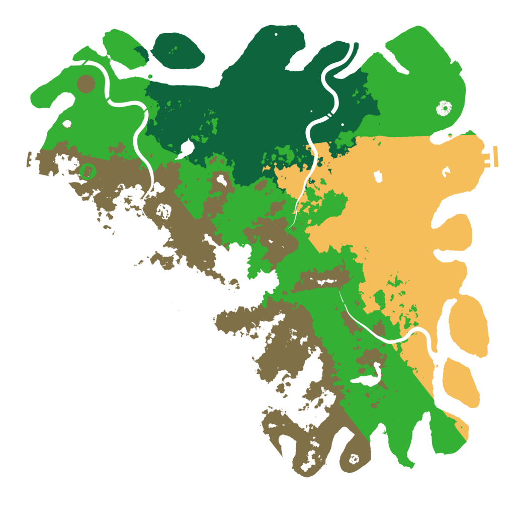 Biome Rust Map: Procedural Map, Size: 5000, Seed: 404116