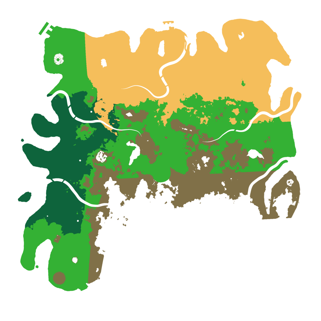 Biome Rust Map: Procedural Map, Size: 4500, Seed: 955219