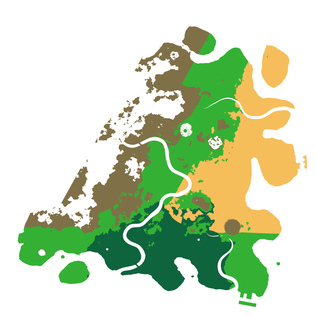 Biome Rust Map: Procedural Map, Size: 3650, Seed: 1412561992