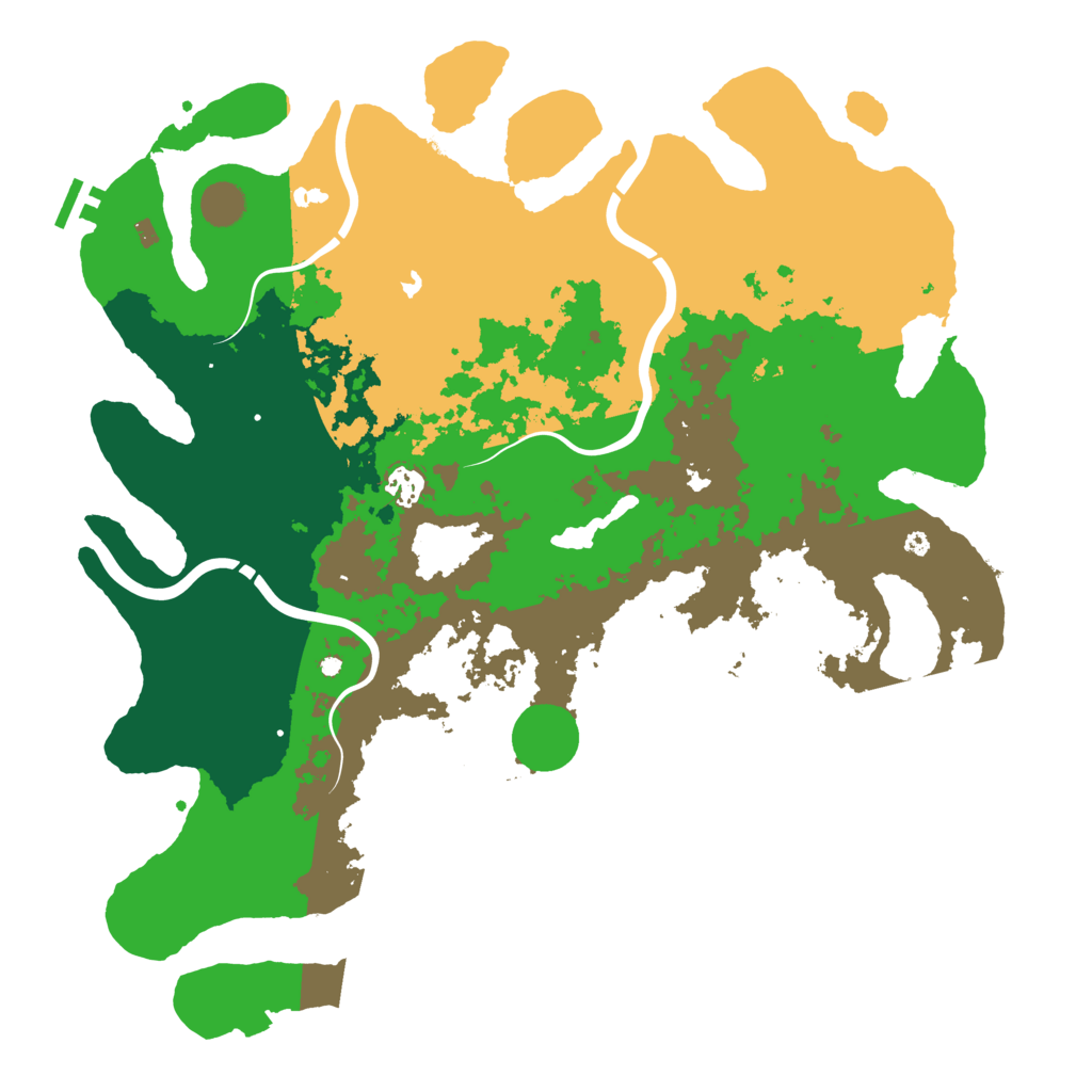 Biome Rust Map: Procedural Map, Size: 4300, Seed: 509040663