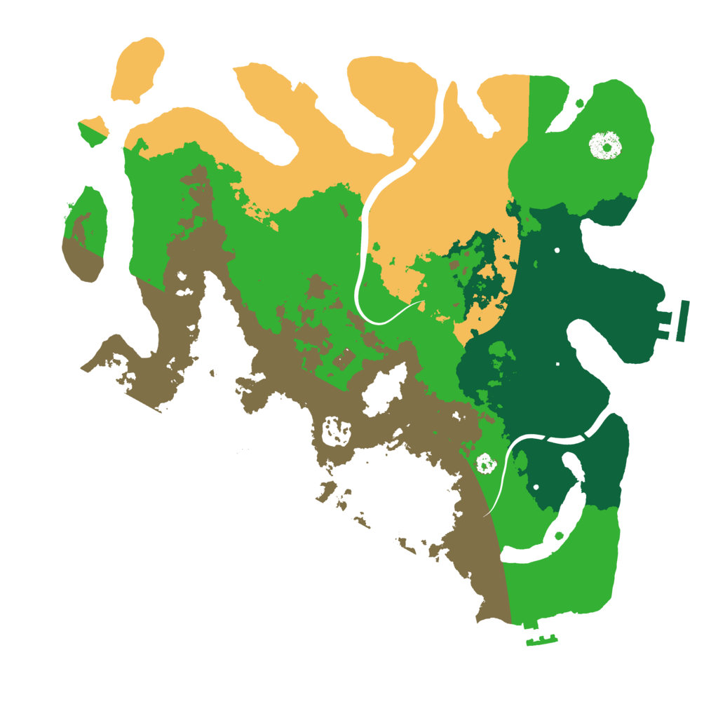 Biome Rust Map: Procedural Map, Size: 3500, Seed: 2128770382