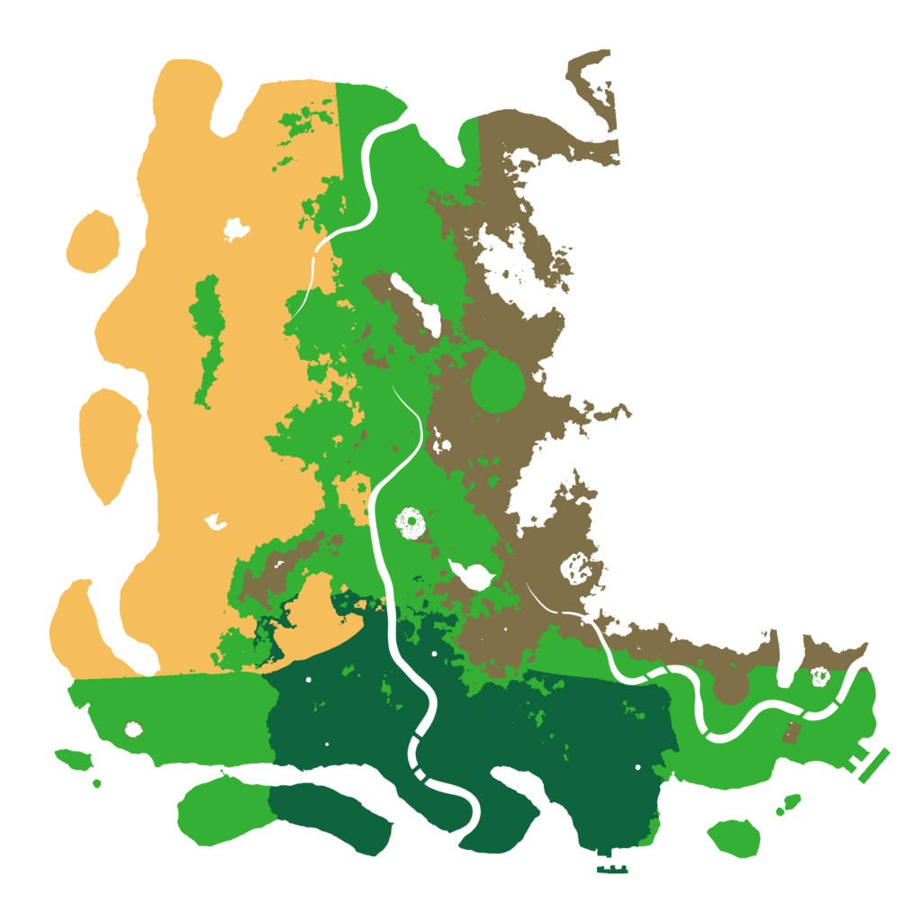 Biome Rust Map: Procedural Map, Size: 4500, Seed: 393336
